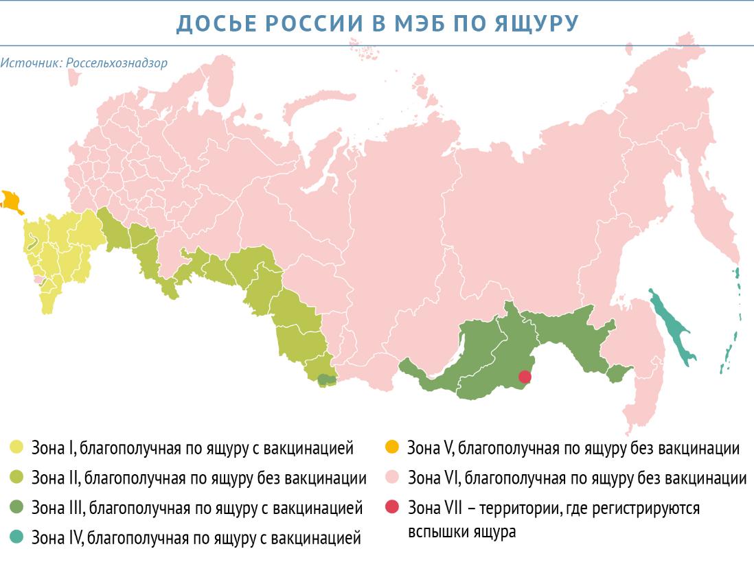 Инфографика «ВиЖ»: досье России в МЭБ по ящуру