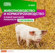 II Конференция ANIMAL FARMING RUSSIA 2022: «Животноводство и кормопроизводство в новой рыночной реальности», Москва, 19.05.2022