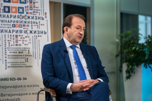 Гендиректор Национального Союза свиноводов Юрий Ковалев в студии «Ветеринарии и жизни»