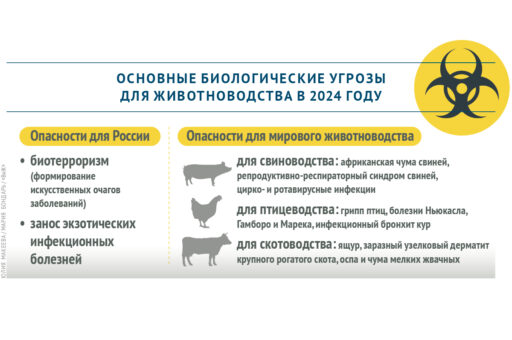 Какие биологические угрозы для животноводства прогнозируют ученые в 2024 году