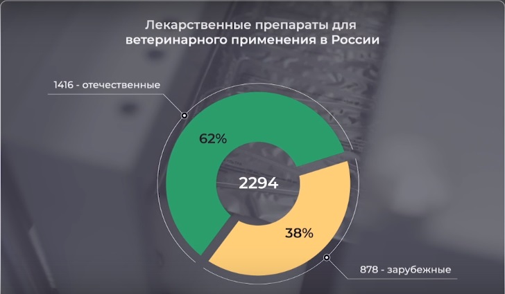 На российском рынке ветпрепаратов 62% – отечественного производства