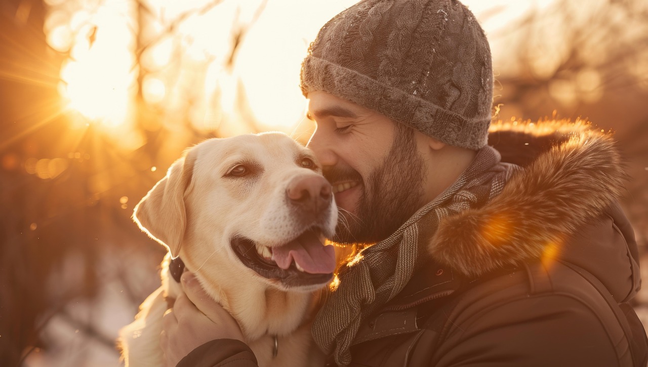 Пять идей для новогоднего селфи с собакой