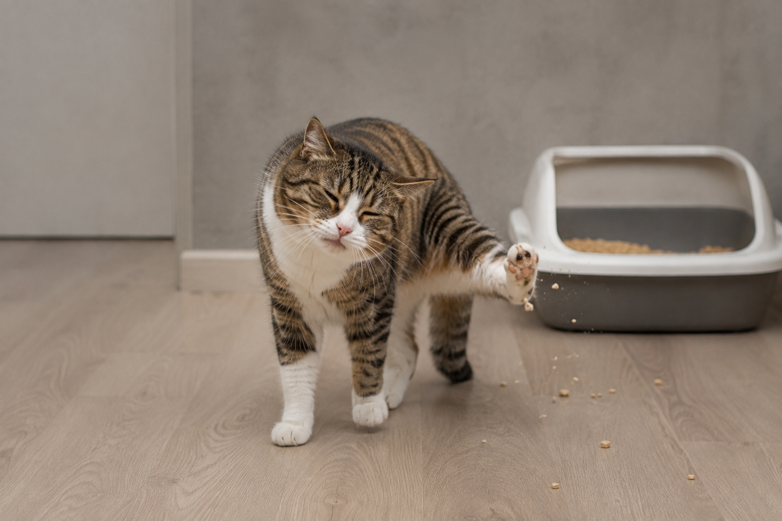 Каждый второй прилипает к лапам: Роскачество проверило кошачьи наполнители